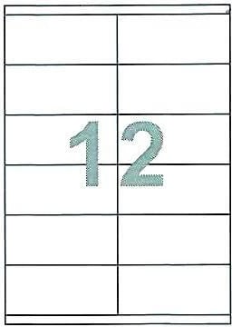 Etiketa vetëngjitëse NEXT 105x48mm 12/copë 100 fletë A4, të bardha