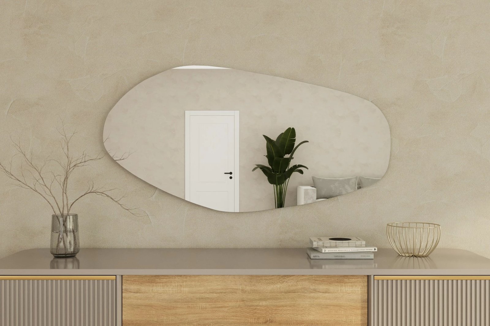 Pasqyrë Hanah Home, Bella, e zezë