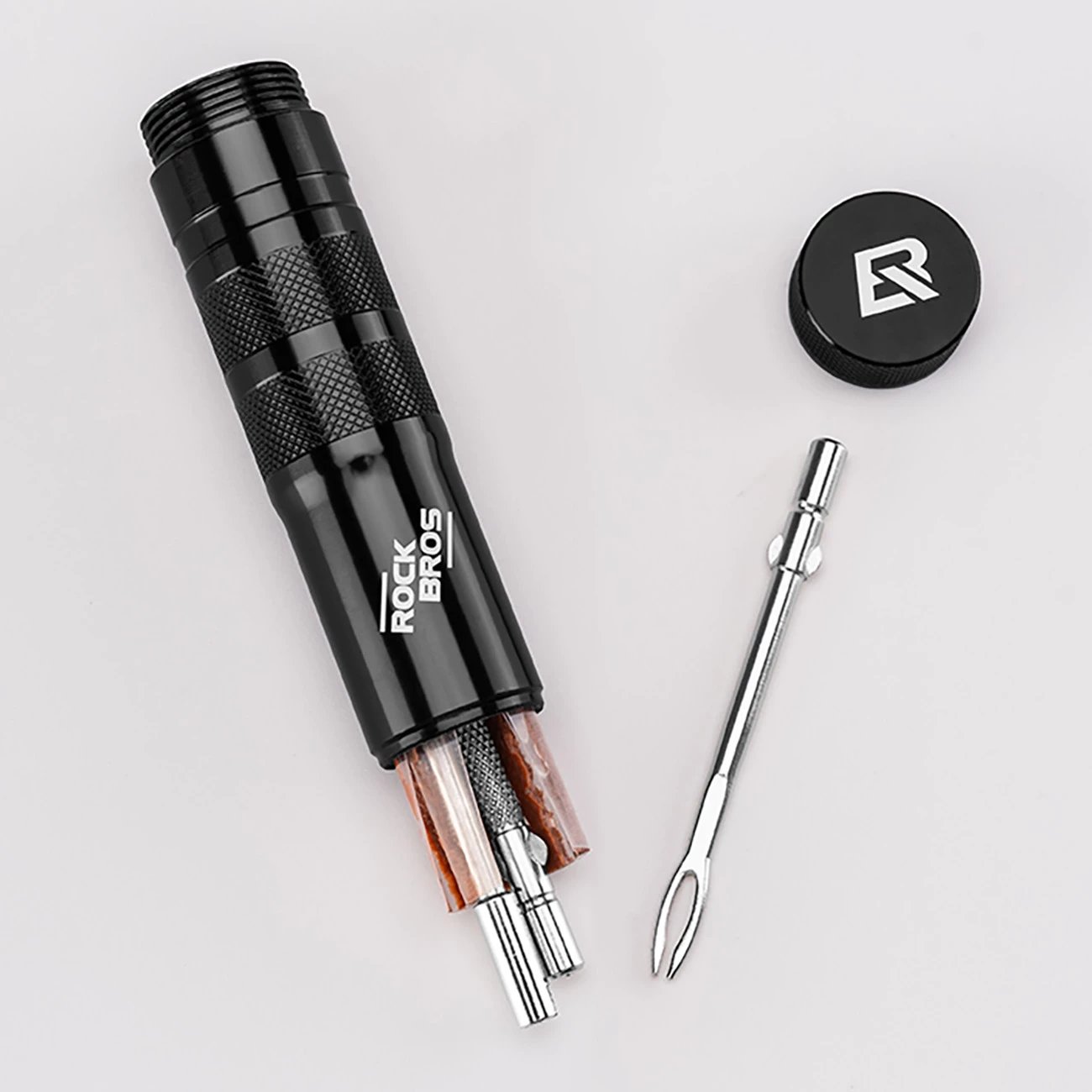 Set për riparim të gomave tubeless Rockbros 43210006001, i zi