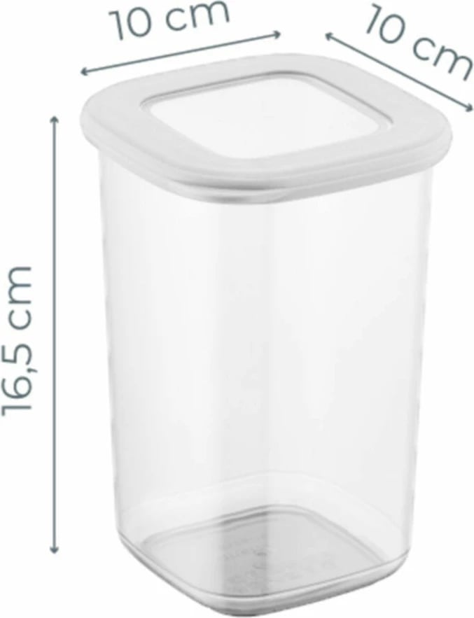Set kuti plastike për organizim, 12 copë, BNMPOLYWS12-12, e bardhë