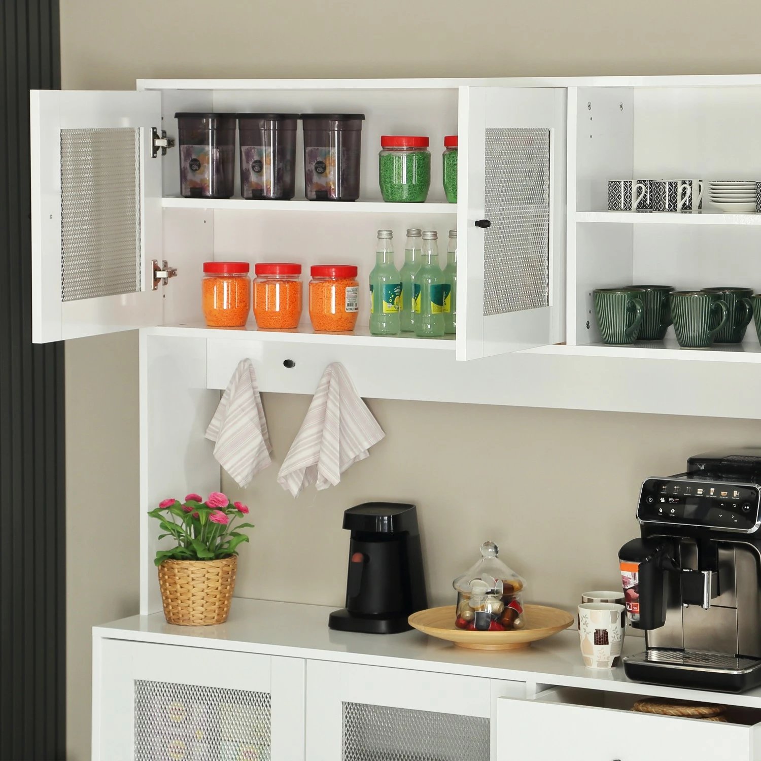 Dollap multifunksional Hanah Home, Grano 140, i bardhë