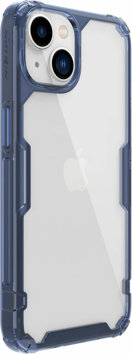 Mbështjellës Nillkin Nature Pro për iPhone 14, transparent/blu