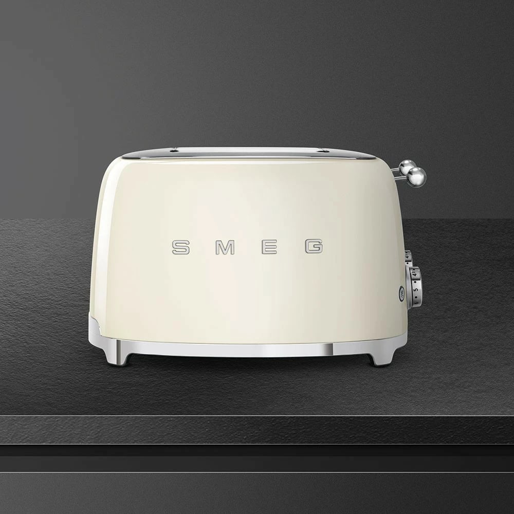 Toaster SMEG TSF03CREU, 4 feta, 2000W, krem
