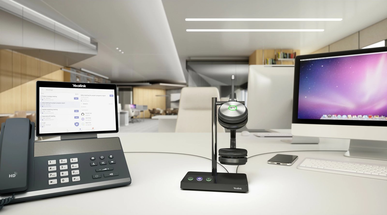 Kufje pa tela Yealink WH62 Dual UC-DECT, Zyrë/Qendër thirrjesh, 20 - 20000 Hz, e zezë Kufje pa tela Yealink WH62 Dual UC-DECT, Zyrë/Qendër thirrjesh, 20 - 20000 Hz, e zezë
