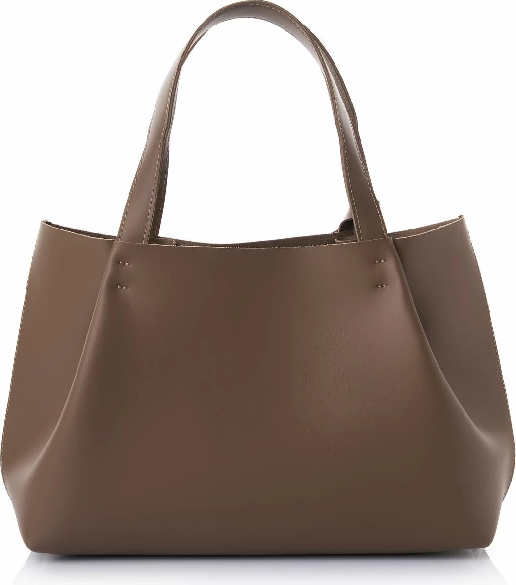 Çantë tote Vince Camuto, Monza, ngjyrë mink e errët