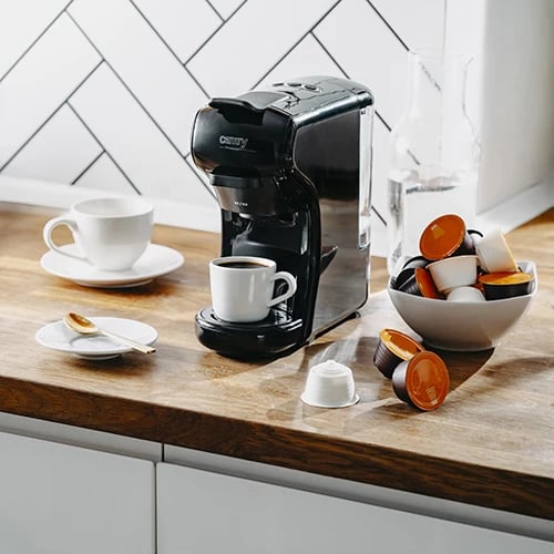 Makineri espresso multi-kapsula, Adler CR 4414bb, pompë 19 bar, 0.6L, 1450W, e zezë