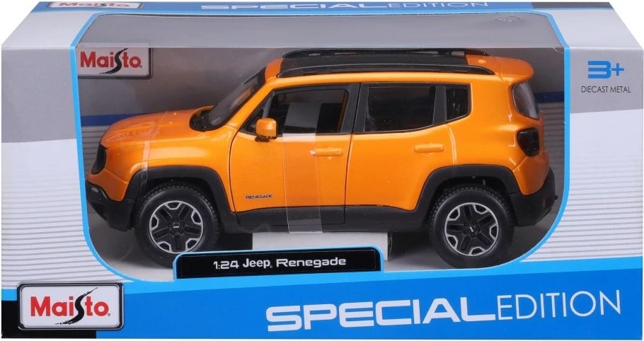 Model makine Maisto Jeep Renegade 1:24, portokalli