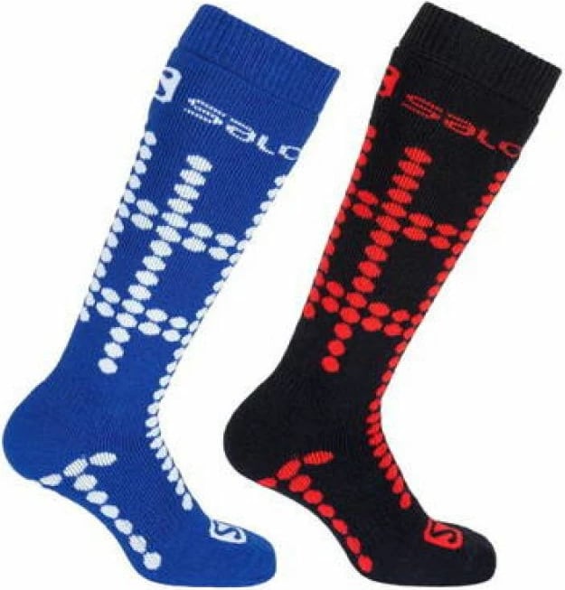 Çorape për fëmijë Salomon për ski, të zeza dhe blu