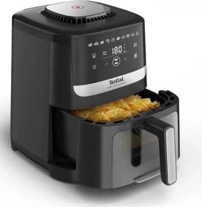 Fritezë me ajër të nxehtë Tefal Easy Fry Silence EY5568E0, 5L, E zezë/Inoks