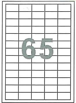Etiketa vetëngjitëse NEXT 38x21.2mm 65/φ A4, të bardha