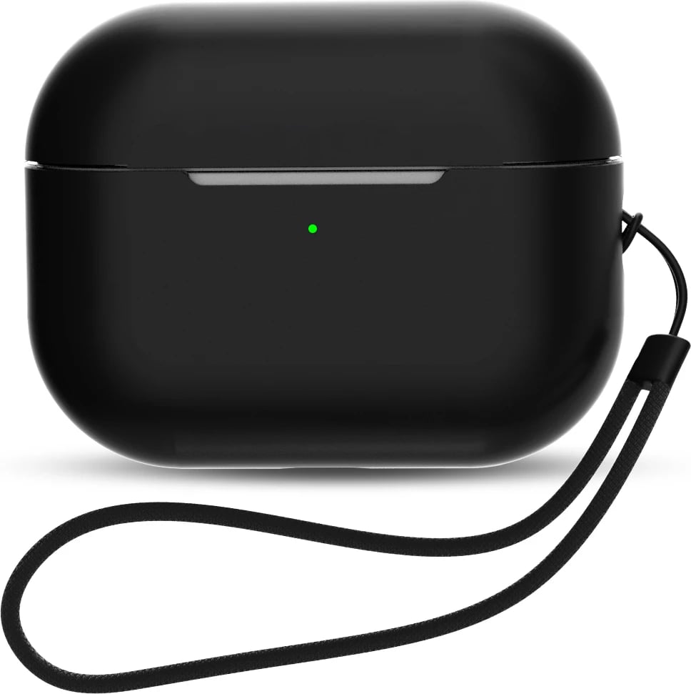 Mbështjellës Hurtel për AirPods Pro 2/1, me litar dore, i zi