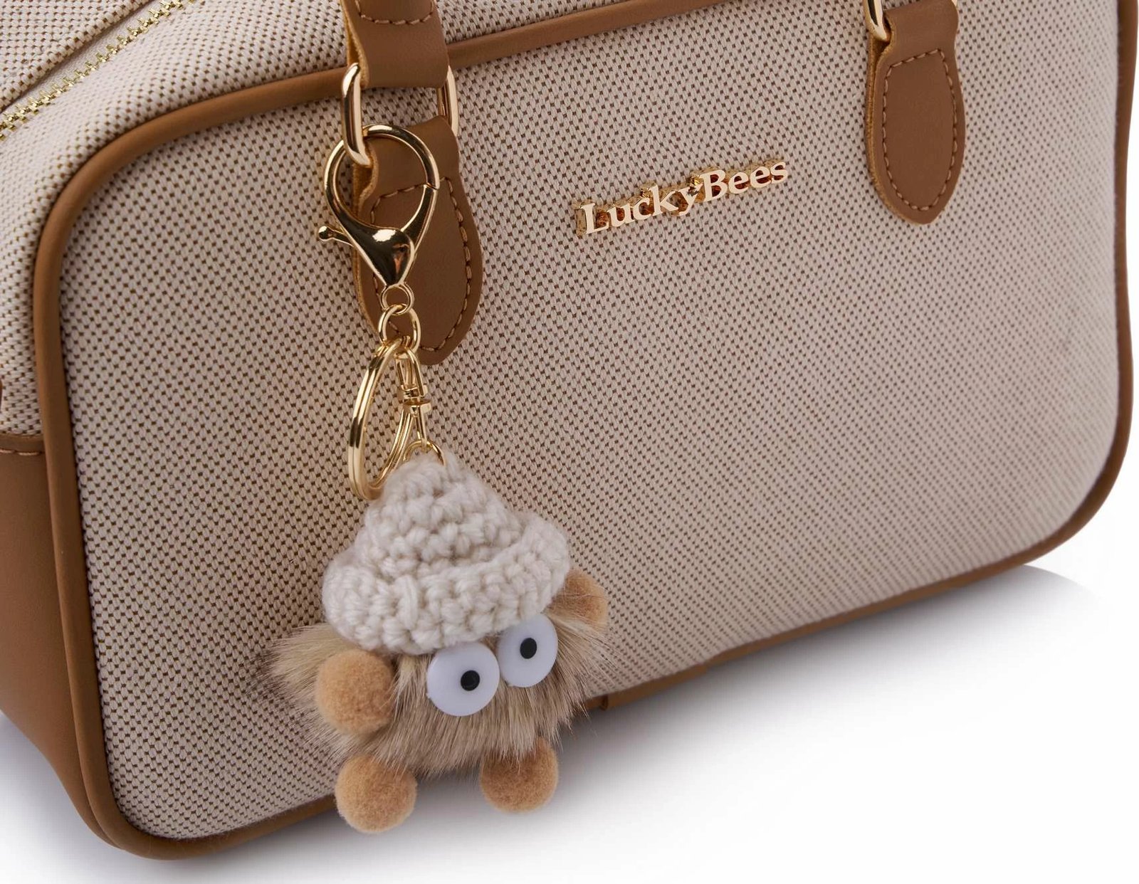 Çantë krahu Lucky Bees, ngjyrë tan, rosa Çantë krahu Lucky Bees, ngjyrë tan, rosa