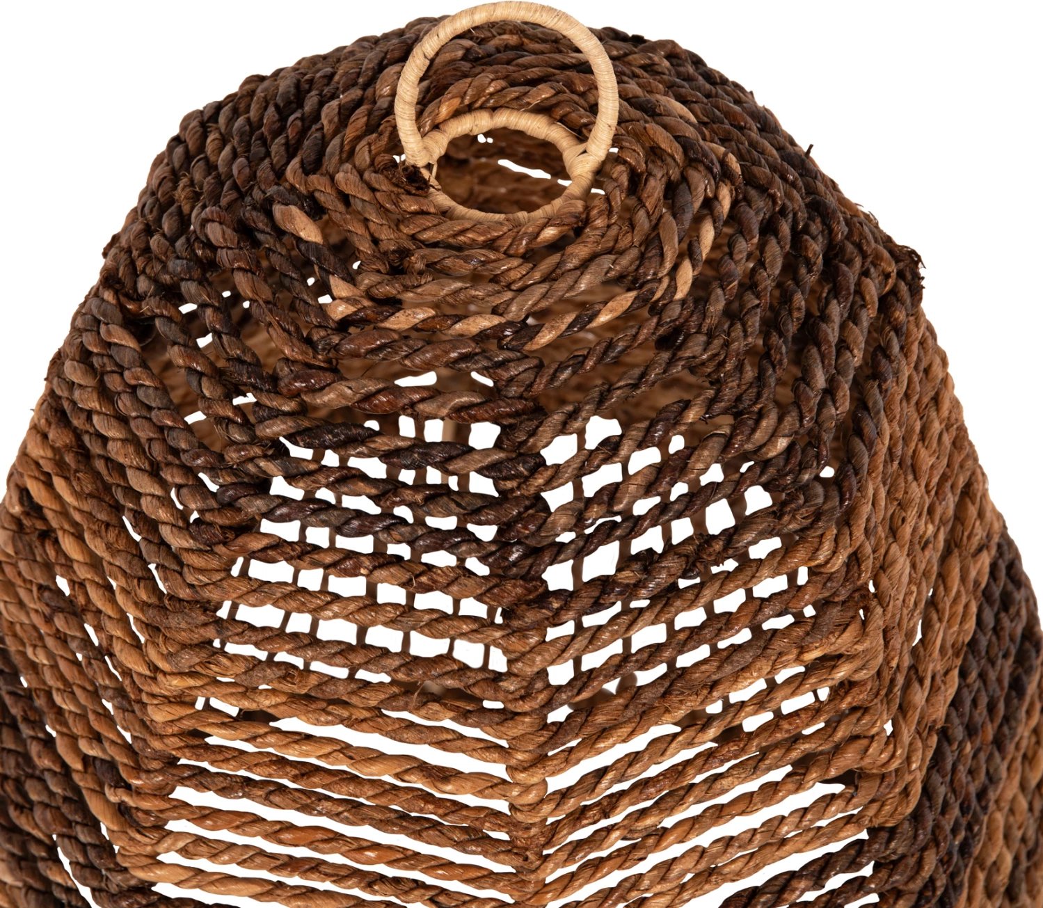Llambë tavani varëse, fibra banane të thata, ngjyrë kafe, FH7859, 61x61-156cm Llambë tavani varëse, fibra banane të thata, ngjyrë kafe, FH7859, 61x61-156cm