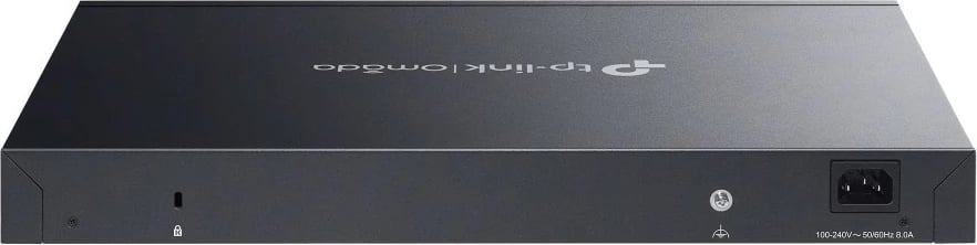 Switch TP-LINK SG3428XMPP Omada, 24 porte Gigabit PoE+, 4 porte SFP+, kasë rack, i zi