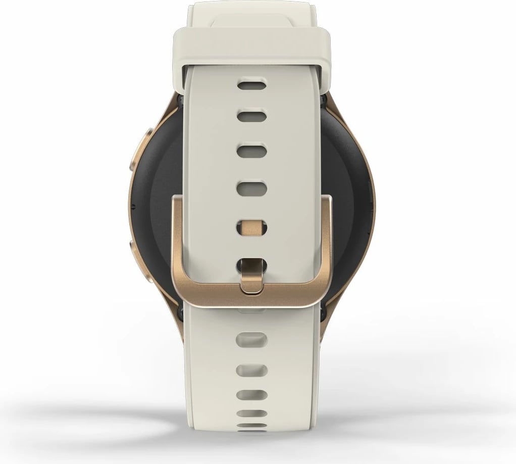 Smartwatch Hama 8900 GPS AMOLED 1.32", rrip silikoni bezhë, Gold