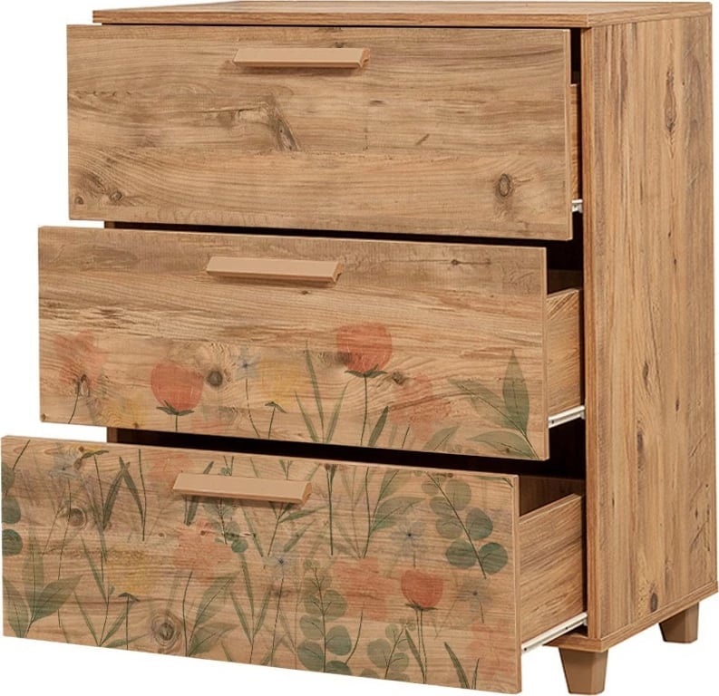 Komodë Hanah Home, Leva Gravis Tulip, ngjyrë Atlantic Pine
