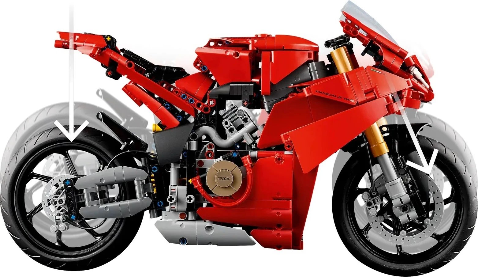 LEGO Technic Ducati Panigale V4 S, Model 42202, e kuqe