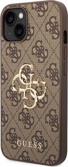 Mbështjellës Guess GUHCP15S4GMGBR për iPhone 15 6.1", 4G Big Metal Logo, Kafe Mbështjellës Guess GUHCP15S4GMGBR për iPhone 15 6.1", 4G Big Metal Logo, Kafe