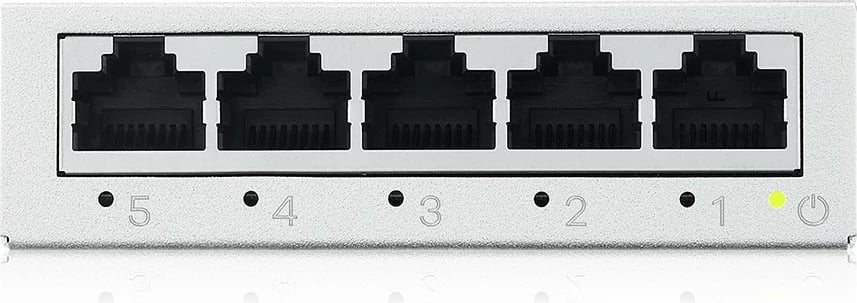 Switch rrjeti Zyxel GS-105BV5, 5 porta Gigabit Ethernet, i argjendtë