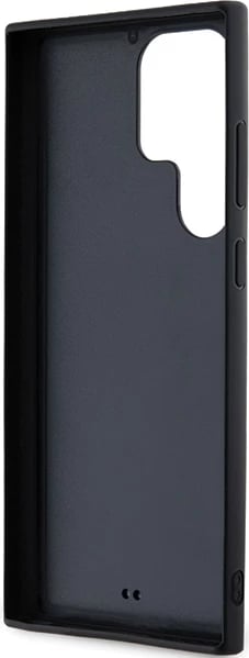 Mbështjellës Karl Lagerfeld 3D Rubber Glitter Logo për Samsung Galaxy S24 Ultra, i zi