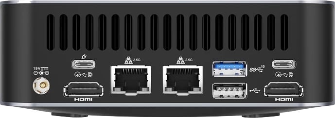 Kasë mini PC GEEKOM GT1-MEGA, Intel U9-185H, 32 GB RAM, 2 TB SSD, Windows 11 Pro, Gri