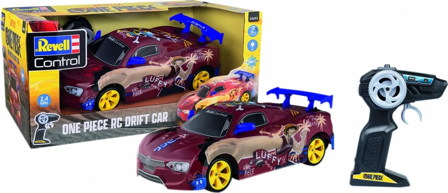 Makine me telekomandë Revell RC One Piece Drift Car 1:18, e kuqe