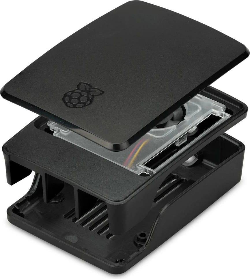 Kasë Raspberry Pi SC1160, Raspberry Pi 5, ABS, PC, e zezë, gri