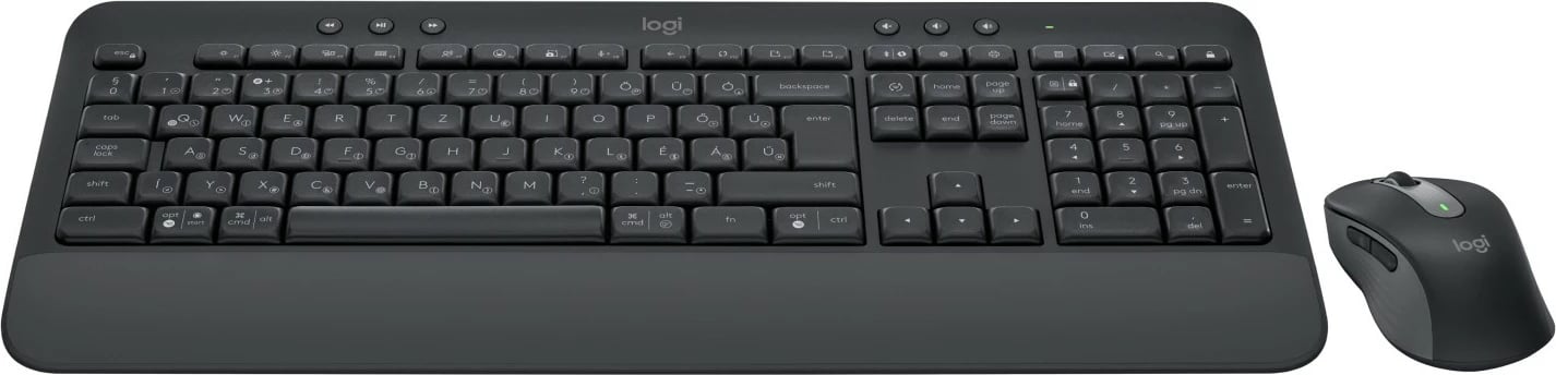Tastierë me maus Logitech MK650 FOR BUSINESS, wireless, full-size, QWERTZ, e zezë