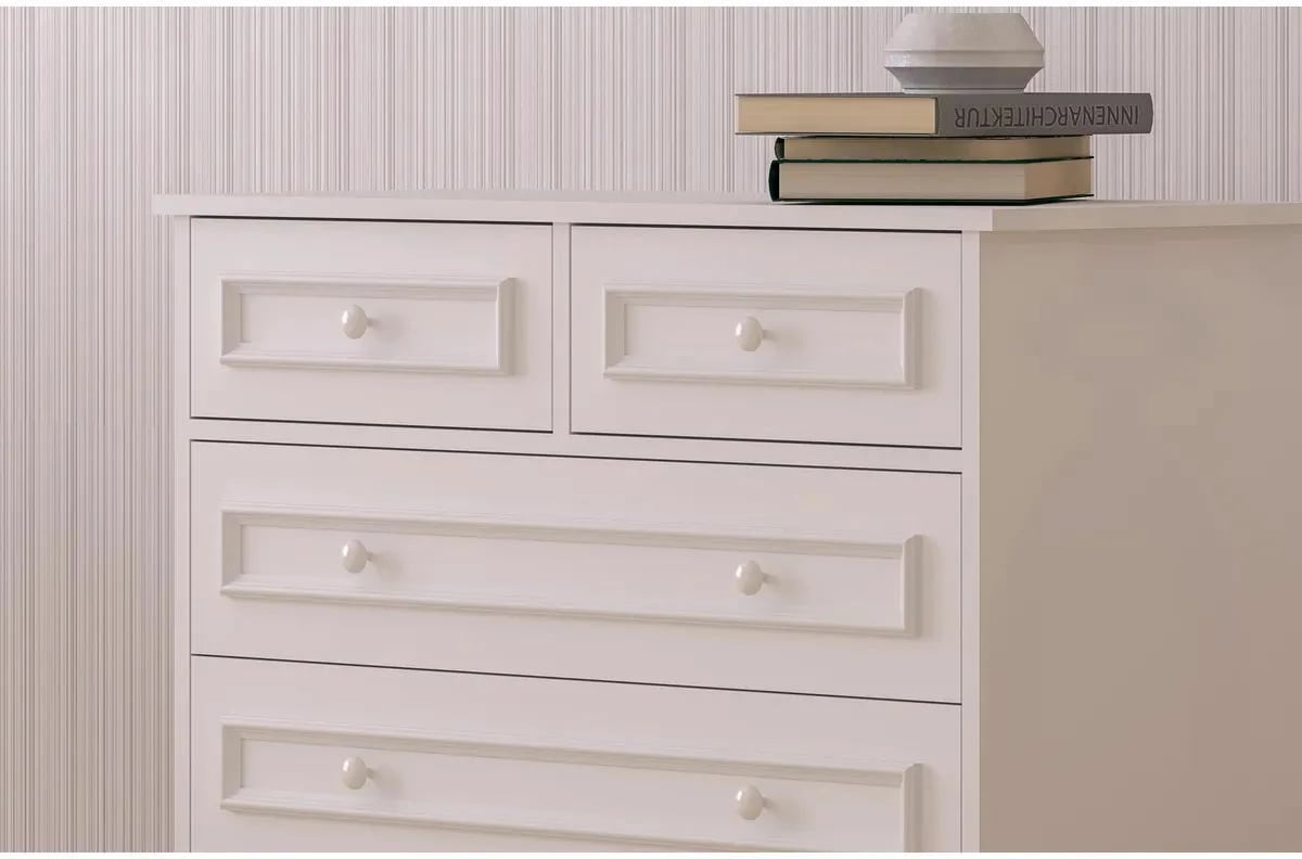 Komodë Skye Decor, ngjyrë e bardhë mat, Rb-186-06