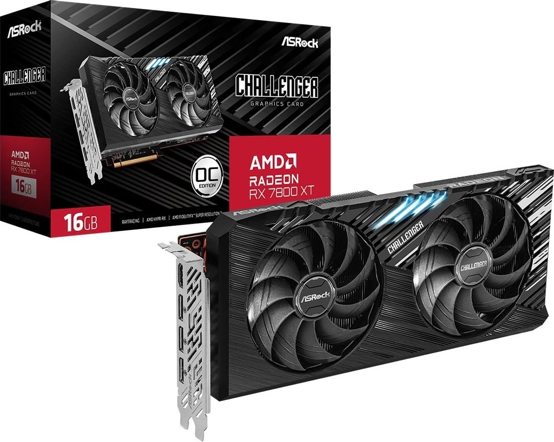 Kartelë grafike Asrock Radeon RX 7800 XT Challenger 16GB OC Kartelë grafike Asrock Radeon RX 7800 XT Challenger 16GB OC