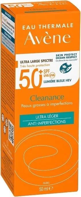 Krem mbrojtës dielli unisex Avène Cleanance Solar SPF50+, 50ml