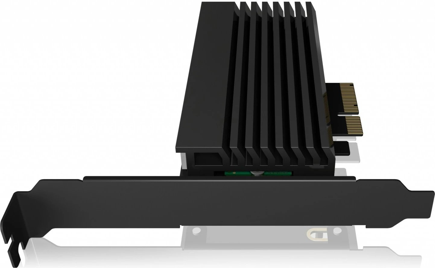 Kartë zgjerimi PCIe IcyBox IB-PCI214M2-HSL me slot M.2 NVMe, me disipator, LED blu