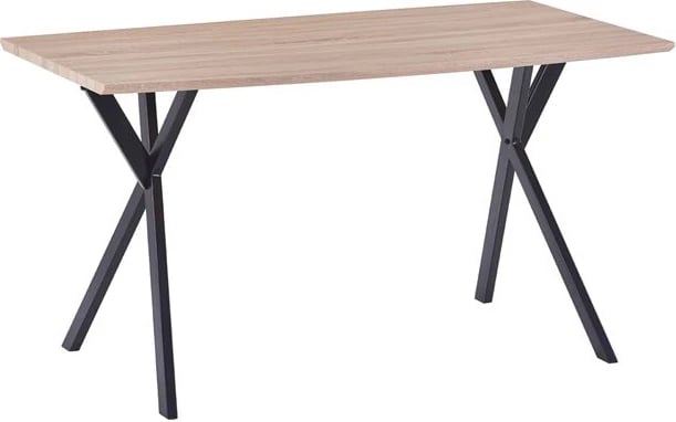 Tavolinë Alarick FH8550.01 Sipërfaqe MDF Sonama & Këmbë Metalike 140x80x75cm