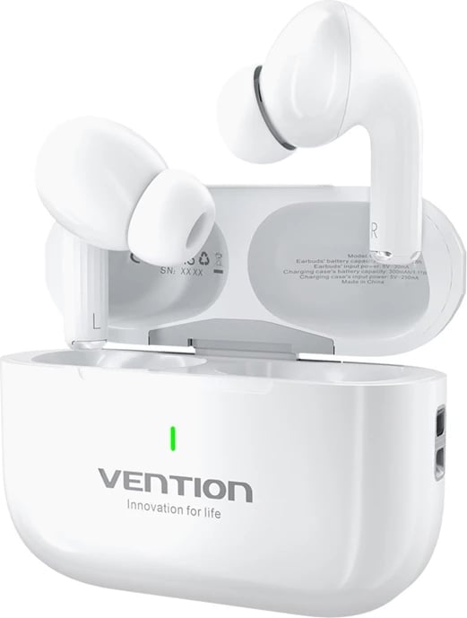 Kufje TWS Vention Echo Lite E11, të bardha