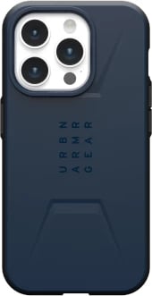 Mbështjellës UAG Civilian MagSafe për iPhone 15 Pro, Blu e errët