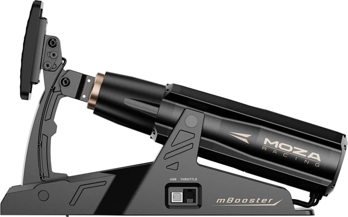 Pedal aktiv universal Moza Racing mBooster RS076 për sim racing, për PC, zi