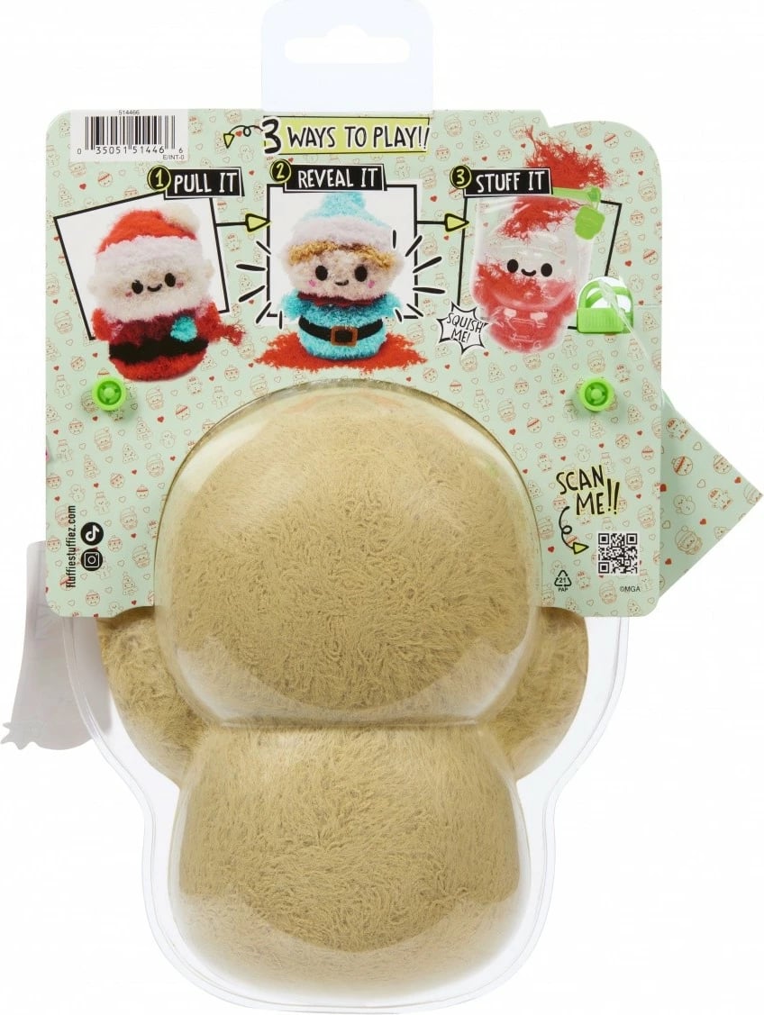 Lodër pelushi Fluffie Stuffiez Gingerbread, 10", multikolor