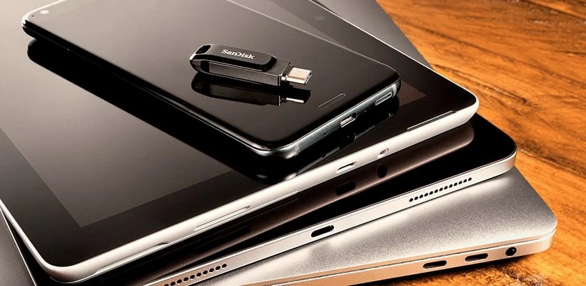 USB SanDisk Ultra Dual Drive Go, Type-A/USB Type-C 3.2, 32GB, e zezë