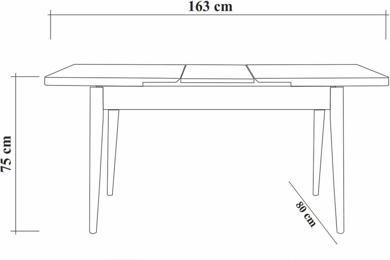 Tavolinë me karrige, set 4 pjesësh, ngjyrë arre dhe gri, Vina 0701 - 3, Skye Decor