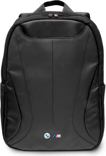 Çantë shpine BMW Carbon&Leather Tricolor për laptop 16", e zezë