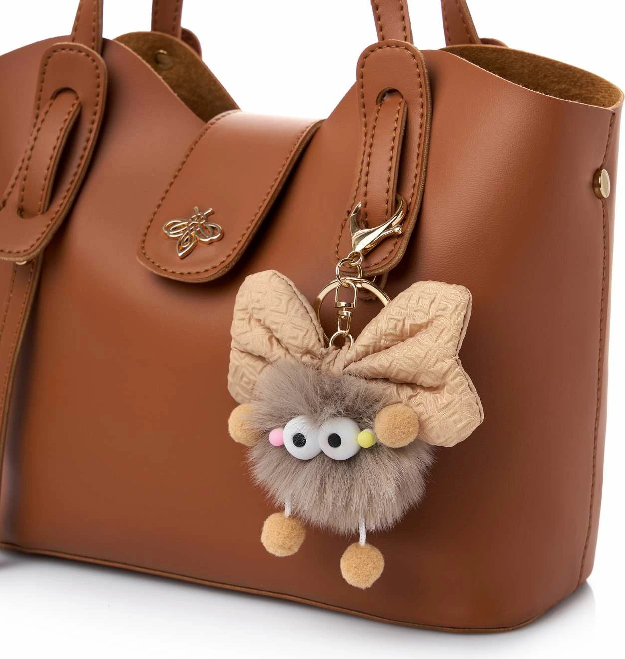 Çantë krahu Lucky Bees, ngjyrë tan