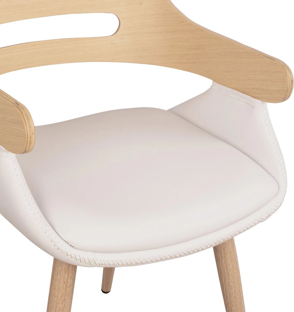 Karrige ndihmëse Superior Pro Sonama me PU të bardhë FH8491.02 50x53x76cm