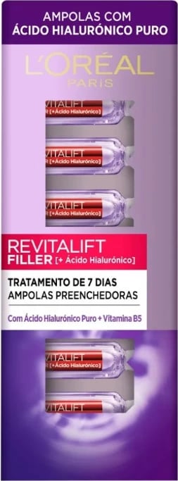 Ampula për fytyrë Loreal Revitalift Filler, 7 ampula, 7 x 1.3 ml