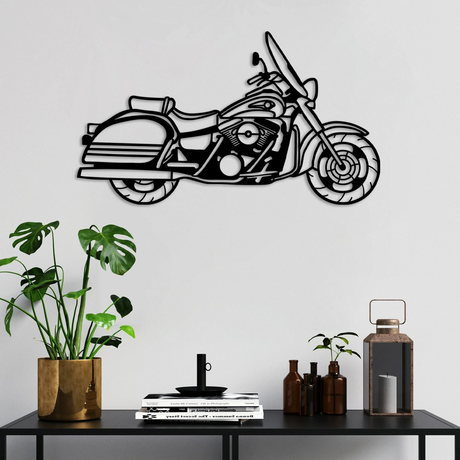 Aksesor dekorativ për mur, metal, motorçikletë, Wallity