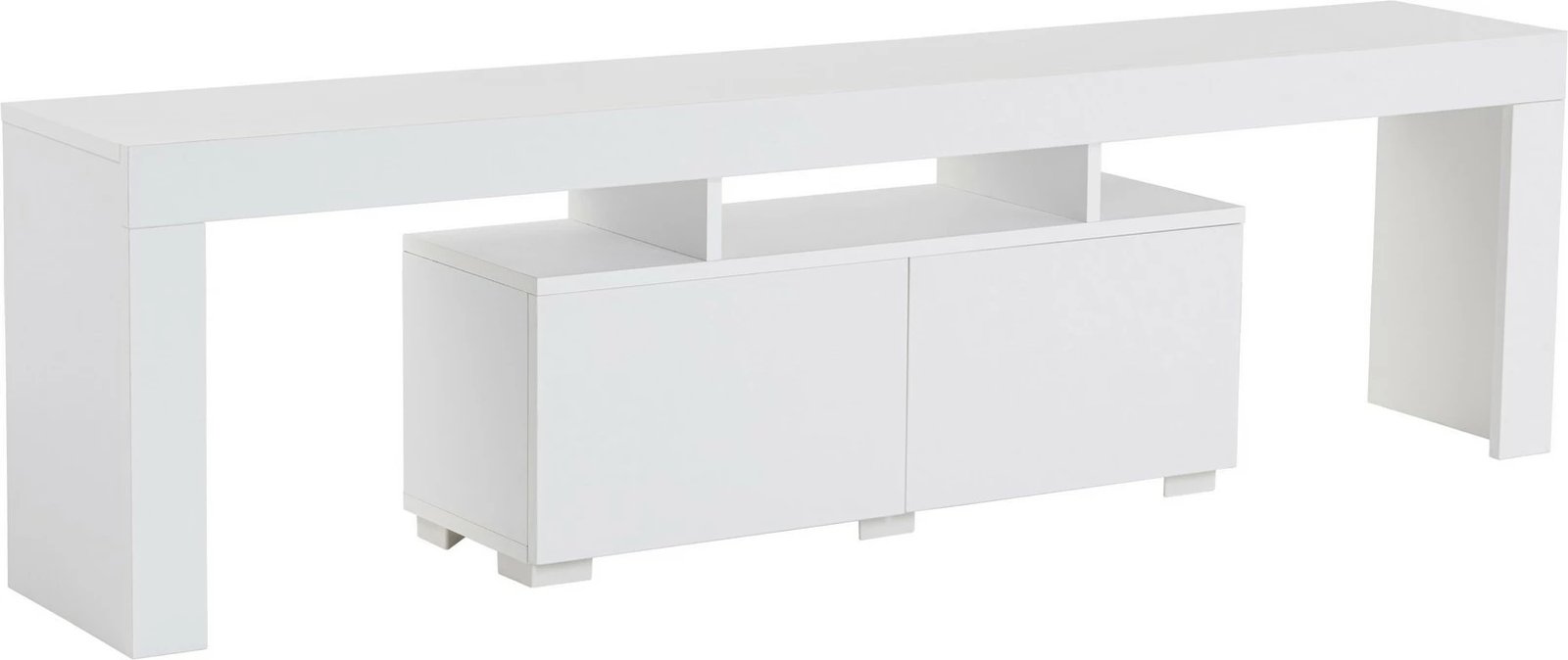 Komodë TV Nordure, Enclave, ngjyrë natyrale e bardhë