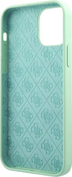 Mbështjellës Guess GUHCP12SLSLMGGN për iPhone 12 mini 5.4", silikon, e gjelbër
