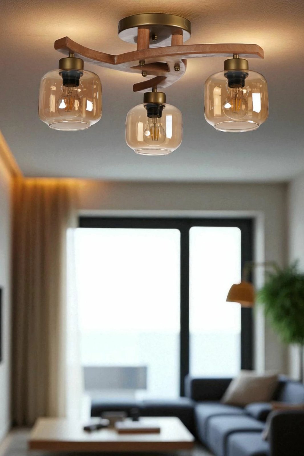 Llambadar Opviq, ngjyrë mjaltë dhe arre, 9001-1