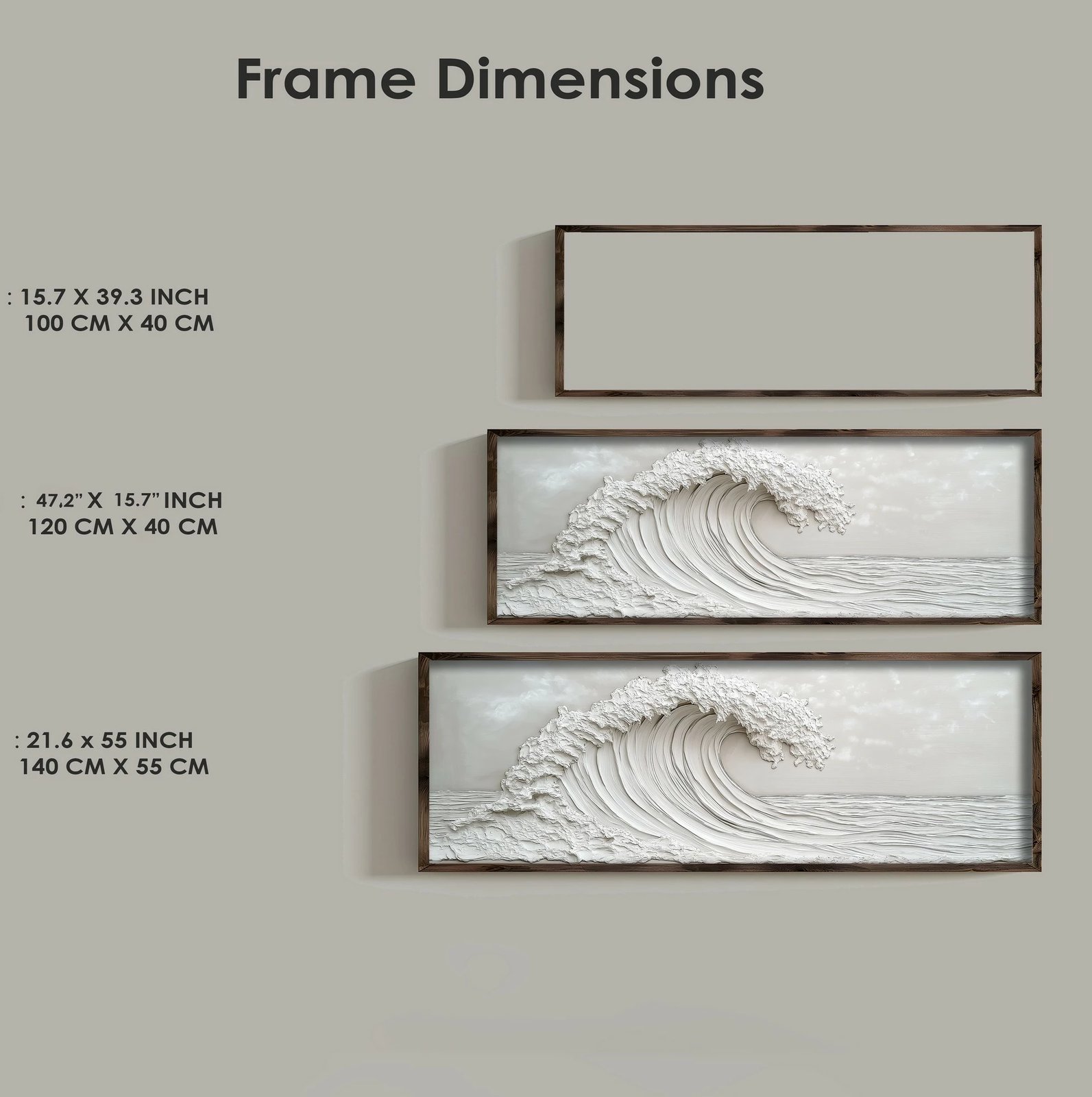 Pikturë dekorative me kornizë MDF, Wallity, EMR022, shumëngjyrëshe