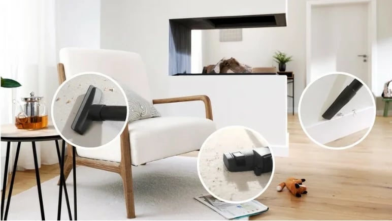 Fshesë me korrent me qese, Bosch BGB41PET1 ProAnimal, 700 W, kapacitet 4 L, filtër HEPA, rreze 11 m, e kuqe/zezë