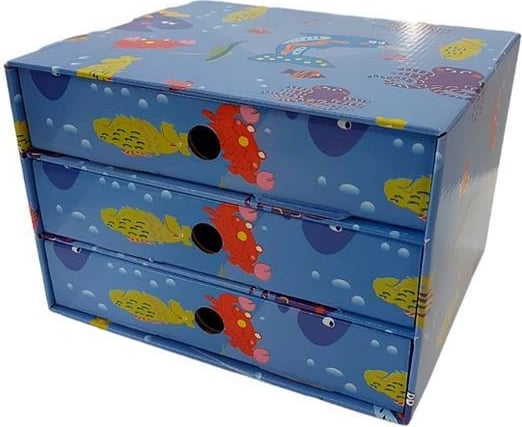 Njësi sirtarësh NEXT me 3 sirtarë, dizajn peshk, A5